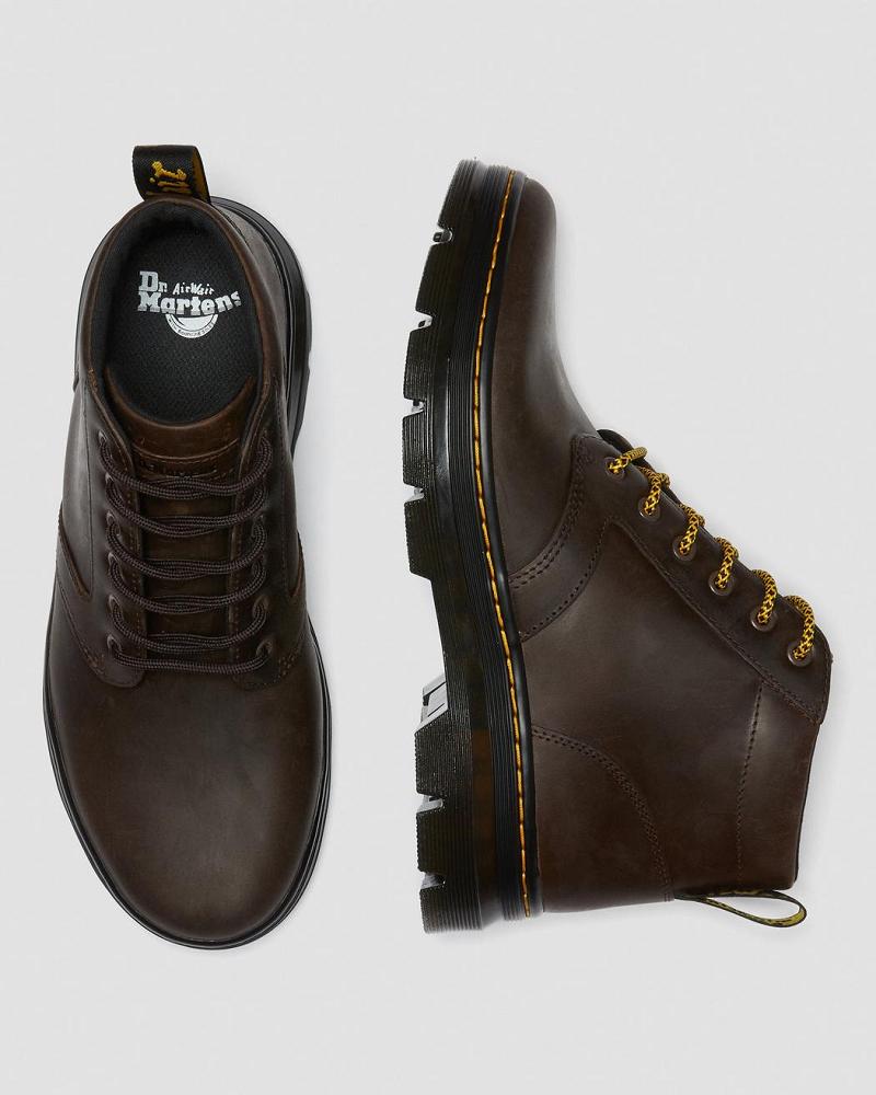 Men's Dr Martens Bonny Leather Ankle Boots Brown | AU 436LIS